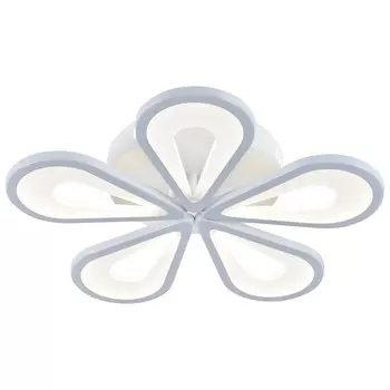 Светильник потолочный Escada, 10206/5LED White. 1х80Вт, LED, 6400Лм, 3000/4000/6500К, 440х440х85 мм, цвет белый/матовый