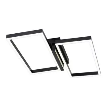 Светильник потолочный Escada, 10209/2LED Black. 1х60Вт, LED, 3900Лм, 3000-6000KК, 540х460х90 мм, цвет черный/белый матовый