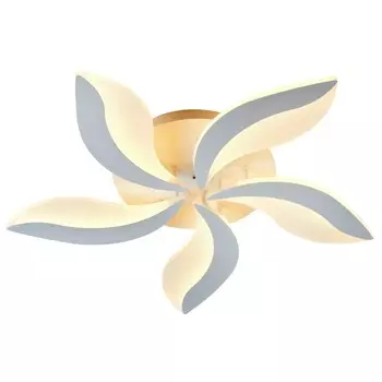 Светильник потолочный Escada, 10214/SG (60W). 1х60Вт, LED, 5390Лм, 3000/4000/6500К, 650х650х110 мм, цвет белый
