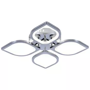 Светильник потолочный Escada, 10223/4LED. 1х80Вт, LED, 6400Лм, 3000/4000/6500К, 530х530х85 мм, цвет хром/матовый