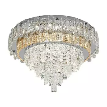Светильник потолочный Escada, 10231/SG LED. 1х72Вт, LED, 6480Лм, 3000/4500/6000К, 470х470х320 мм, цвет хром