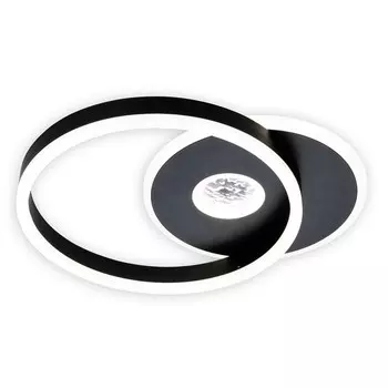 Светильник потолочный Escada, 10234/1LED BL. 1х45Вт, LED, 3786Лм, 3000-6000К, 370х300х70 мм, цвет черный/белый