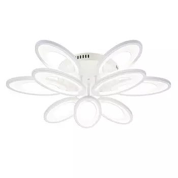 Светильник потолочный Escada, 10242/9LED. 1х115Вт, LED, 8700Лм, 3000-6000К, 640х640х120 мм, цвет белый