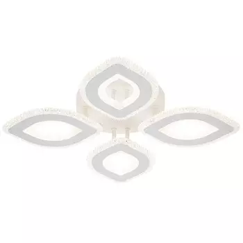Светильник потолочный Escada, 10264/4LED. 1х75Вт, LED, 7706Лм, 3300/4000/6500К, 530х530х80 мм, цвет белый