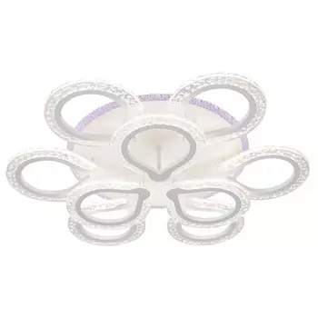 Светильник потолочный Escada, 10270/9LED BL. 1х137+11Вт, LED, 9990Лм, 3000/4000/6000К, 655х655х120 мм, цвет белый