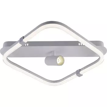Светильник потолочный Escada, 10280/1LED. 1х31+3Вт, LED, 2590Лм, 3000/4000/6500К, 505х405х180 мм, цвет хром
