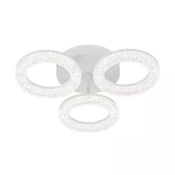 Светильник потолочный Escada, 10281/3LED. 1х60Вт, LED, 4396Лм, 3000/4000/6500К, 420х420х90 мм, цвет хром