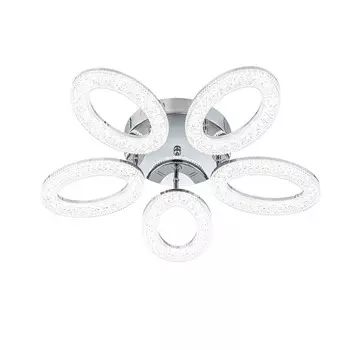 Светильник потолочный Escada, 10283/5LED. 1х120Вт, LED, 9360Лм, 3000/4000/6500К, 600х600х100 мм, цвет хром