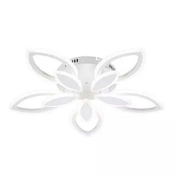 Светильник потолочный Escada, 10287/5LED. 1х84Вт, LED, 6180Лм, 3500-6500KК, 640х640х100 мм, цвет белый