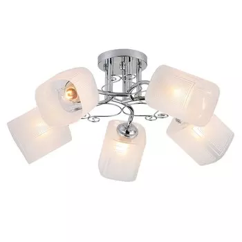 Светильник потолочный Escada, 1105/5PL. 5х40Вт, E27, 500х500х230 мм, цвет хром