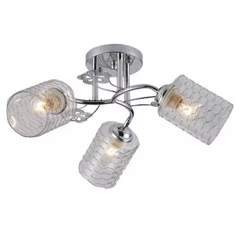 Светильник потолочный Escada, 1113/3PL. 3х40Вт, E27, 480х480х220 мм, цвет хром