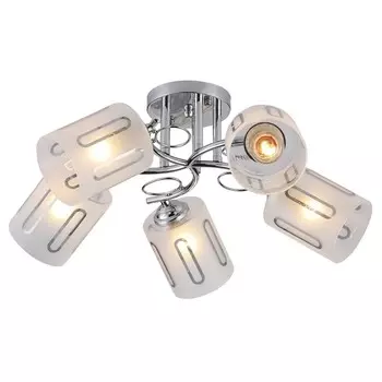 Светильник потолочный Escada, 1120/5PL. 5х40Вт, E27, 530х530х220 мм, цвет хром