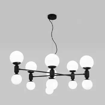 Светильник потолочный Eurosvet Bubble 30182, E27, G9, 12х20Вт, 760х1000 мм, цвет чёрный