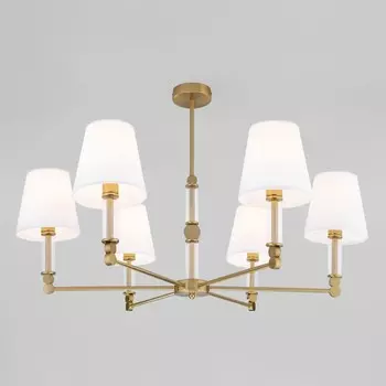 Светильник потолочный Eurosvet Conso 60145/6, E14, 6х40Вт, 800х800х550 мм, цвет латунь