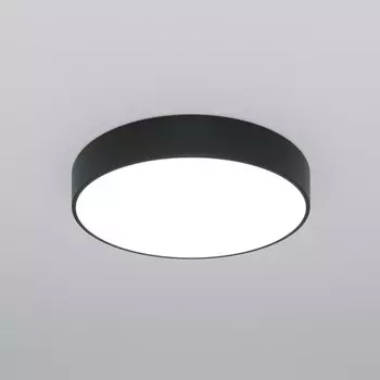 Светильник потолочный Eurosvet Entire 90319/1, LED, 110 Вт, 3300/4200/6500К, 6450Лм, 600х600х80 мм, пульт ДУ, цвет чёрный