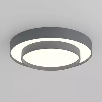 Светильник потолочный Eurosvet Force 90331/2, LED, 137 Вт, 3300/4200/6500К, 6234Лм, 700х700х125 мм, пульт ДУ, цвет серый
