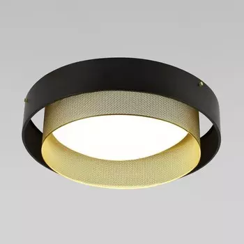 Светильник потолочный Eurosvet Imperio 90286/1, LED, 34 Вт, 3300/4200/6500К, 2520Лм, 455х455х120 мм, цвет чёрный