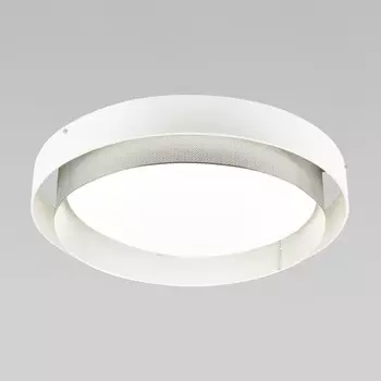 Светильник потолочный Eurosvet Imperio 90287/1, LED, 50 Вт, 3300/4200/6500К, 3470Лм, 635х635х120 мм, цвет белый, серебро