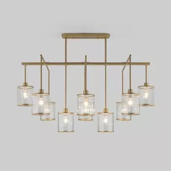 Светильник потолочный Eurosvet Inari 60144/10, E14, 10х60Вт, 1070х510х730 мм, цвет золото