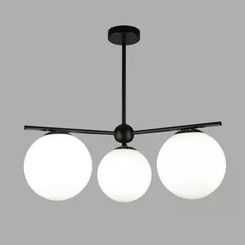 Светильник потолочный Eurosvet Marbella 60147/3, E14, 3х40Вт, 580х580х500 мм, цвет чёрный