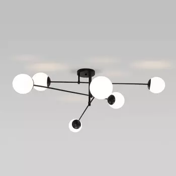 Светильник потолочный Eurosvet Netz 30181/6, E27, 6х60Вт, 1428х1428х400 мм, цвет чёрный