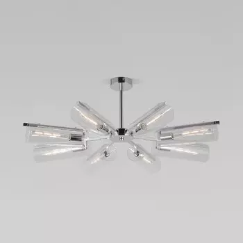 Светильник потолочный Eurosvet Trompeta 70144/8, E14, 8х60Вт, 820х820х310 мм, цвет хром