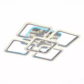 Светильник потолочный Evoled. SLE200412-05. Qutro. 1х140 Вт, LED, 3000-6000K, 10080 Lm, 60х60х15 см, цвет хром