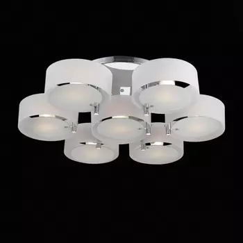 Светильник потолочный Evoluce. SL483.502.07. Foresta. 7х60 Вт, E27, 90х90х20 см, цвет хром