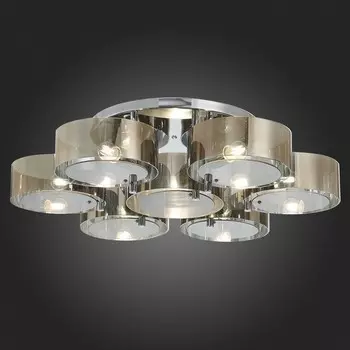 Светильник потолочный Evoluce. SL483.702.07. Foresta. 7х40 Вт, E27, 90х90х20 см, цвет хром