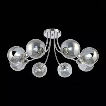 Светильник потолочный Evoluce. SLE102102-08. Relotte. 8х40 Вт, E14, 74х74х32 см, цвет хром