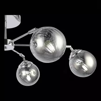 Светильник потолочный Evoluce. SLE102202-06. Fasia. 6х40 Вт, E14, 42х75х30 см, цвет хром