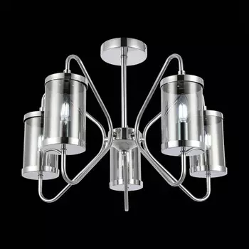 Светильник потолочный Evoluce. SLE102302-05. Valieri. 5х40 Вт, E14, 53,5х53,5х39 см, цвет хром