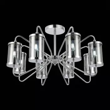 Светильник потолочный Evoluce. SLE102302-08. Valieri. 8х40 Вт, E14, 68х68х39 см, цвет хром