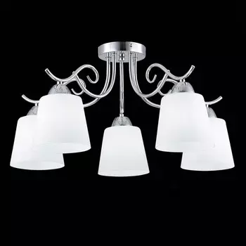 Светильник потолочный Evoluce. SLE103902-05. Liada. 5х60 Вт, E27, 60х60х28 см, цвет хром