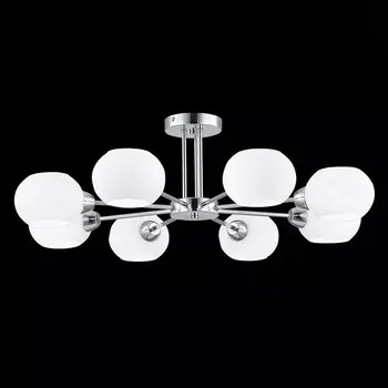 Светильник потолочный Evoluce. SLE104302-08. Lanta. 8х40 Вт, E14, 75х75х24 см, цвет хром