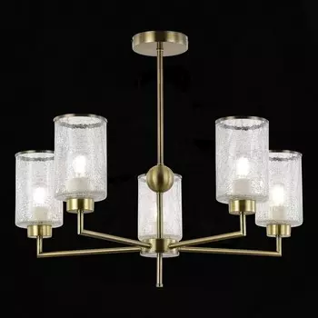 Светильник потолочный Evoluce. SLE1046-302-05. Vestre. 5х60 Вт, E27, 64х64х53 см, цвет бронза