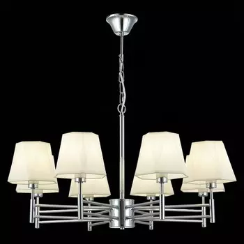 Светильник потолочный Evoluce. SLE105403-08. Lagoro. 8х40 Вт, E14, 72х72х40 см, цвет хром