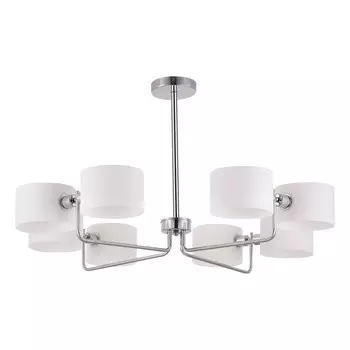 Светильник потолочный Evoluce. SLE1121-102-08. Aerin. 8х40 Вт, E14, 86х86х46 см, цвет хром