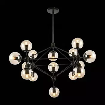 Светильник потолочный Evoluce. SLE154903-15. Lacotta. 15х40 Вт, E27, 120х120х130 см, цвет чёрный