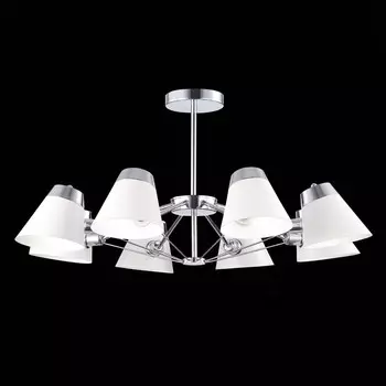 Светильник потолочный Evoluce. SLE155802-08. Vario. 8х40 Вт, E14, 80х80х38 см, цвет хром