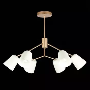 Светильник потолочный Evoluce. SLE155902-06. Mario. 6х40 Вт, E14, 69х69х52 см, цвет золотистый