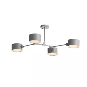 Светильник потолочный Evoluce. SLE183702-04. Gimento. 4х60 Вт, E14, 68х71,5х32 см, цвет серый