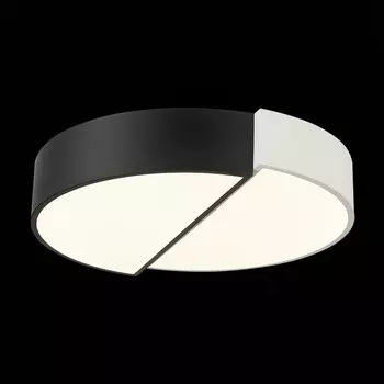 Светильник потолочный Evoluce. SLE200642-01. Meta. 1х36 Вт, LED, 3000K/4000K/6000K, 2160 Lm, 50х50х10 см, цвет белый, черный