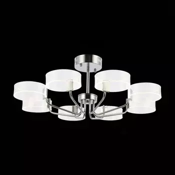 Светильник потолочный Evoluce. SLE283102-08. Solla. 8х8 Вт, LED, 3000K, 5760 Lm, 78х78х30 см, цвет хром