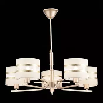 Светильник потолочный Evoluce. SLE300203-05. Almese. 5х40 Вт, E14, 66х66х58 см, цвет шампань