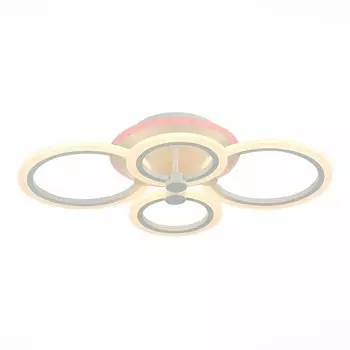 Светильник потолочный Evoluce. SLE500552-04RGB. Cerina. 1х72 Вт, LED, 3000-6000K, 5688 Lm, 61х40х12 см, цвет белый