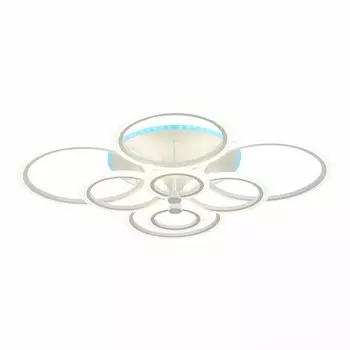 Светильник потолочный Evoluce. SLE500552-08RGB. Cerina. 1х212 Вт, LED, 3000-6000K, 16344 Lm, 97х83х17,5 см, цвет белый