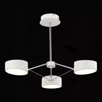 Светильник потолочный Evoluce. SLE6005-502-03. Valle. 3х10 Вт, LED, 3000K-6000K, 3300 Lm, 67х67х47 см, цвет белый, хром