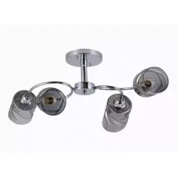 Светильник потолочный «Фред», 40Вт, Е27, 34x71x29 см, цвет хром