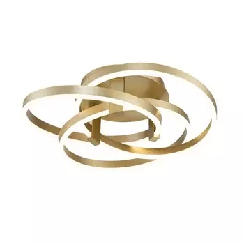 Светильник потолочный Indigo, 14002/3C Gold. 3х60Вт, LED, 4200Лм, 3000-6000К, пульт ИК, 580х580х180 мм, цвет белый матовый